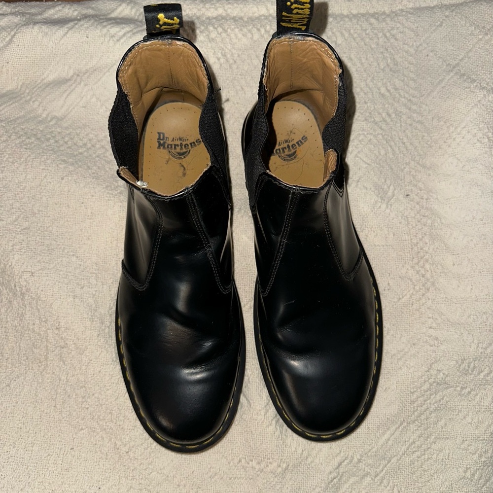 Dr. Martens Black Leather Men's Boots